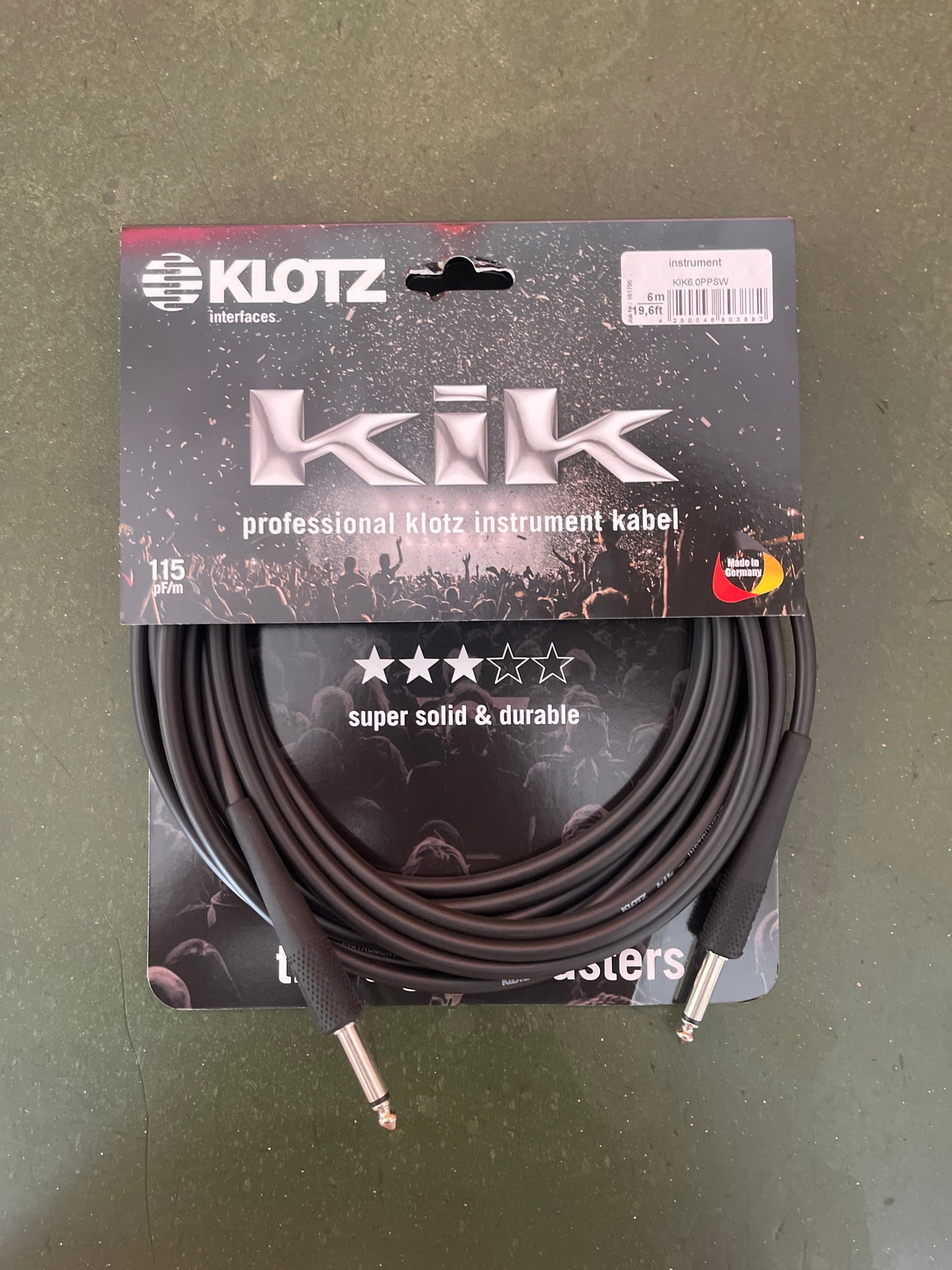 Klotz kik instrument cable