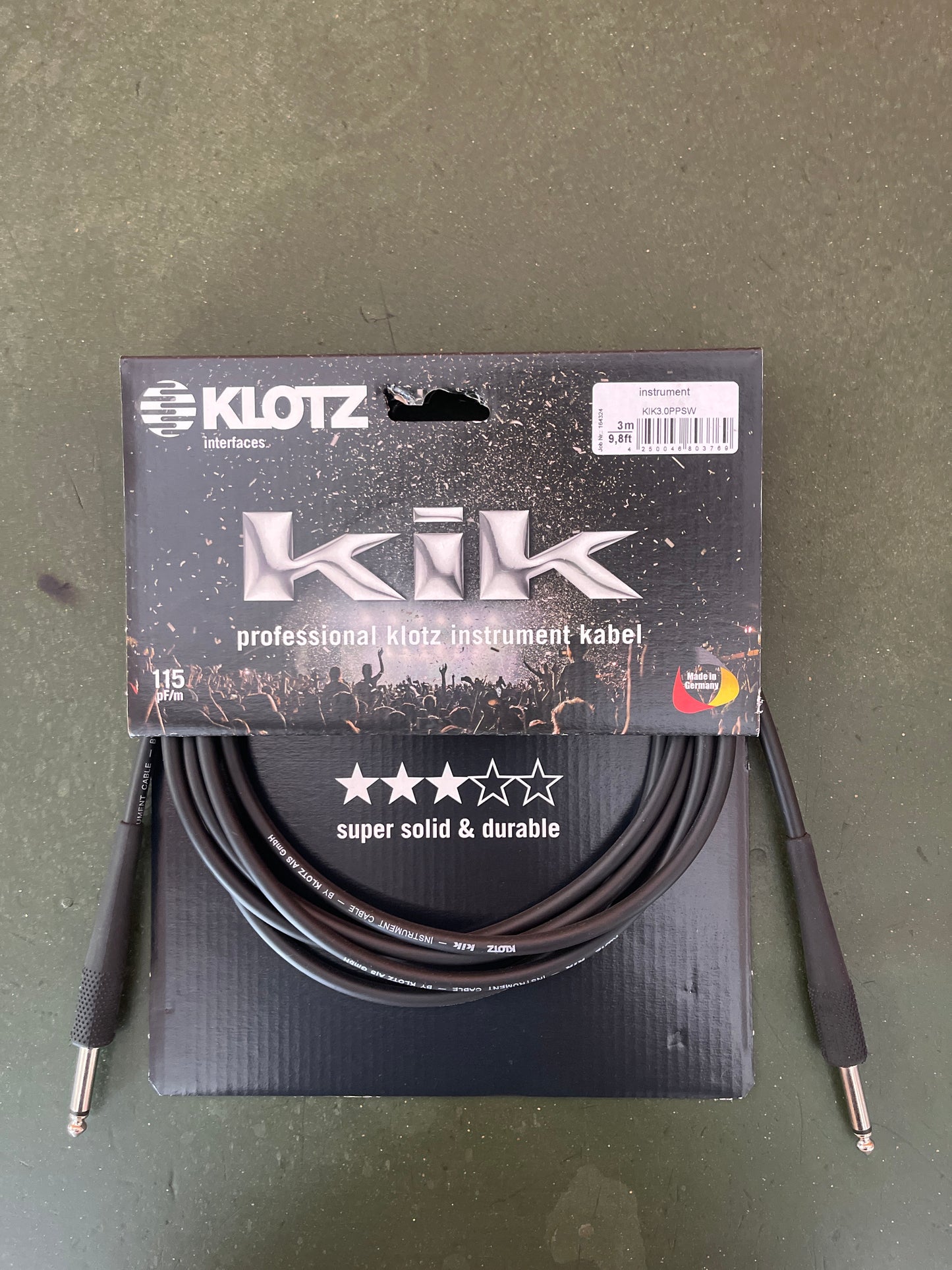 Klotz kik instrument cable