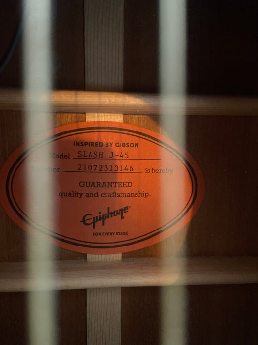 Epiphone J45 „Slash“ Acoustic VSB