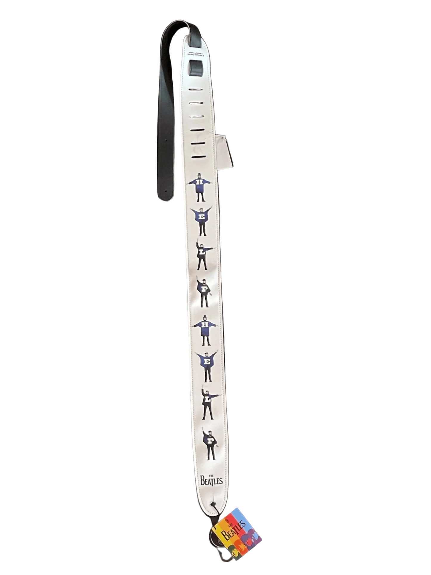 Gitarrengurt Beatles "HELP" weiß D'addario Guitar strap Roadhouse Vintage Vibes