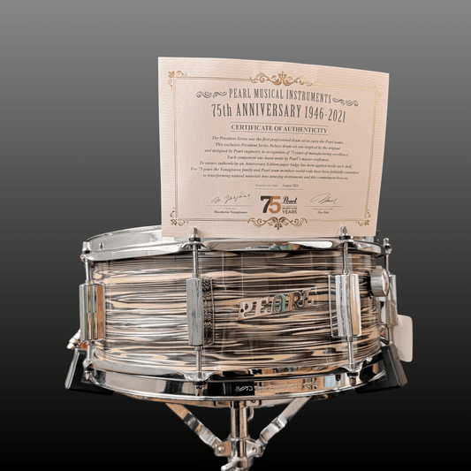 Pearl 14"x5,5" President Deluxe D.R. Pearl Snare Drum Roadhouse Vintage Vibes