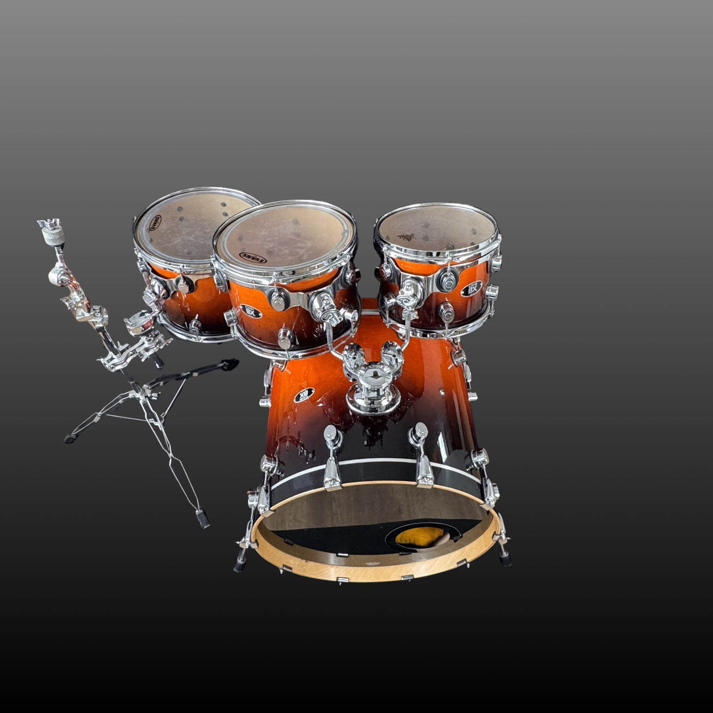 DW PDP BX Series Shell Set Chili Fade