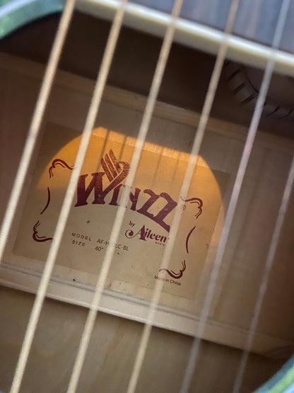 Winzz AF-H00LC 40-Zoll-Anfänger-Akustikgitarre Mit Cutaway