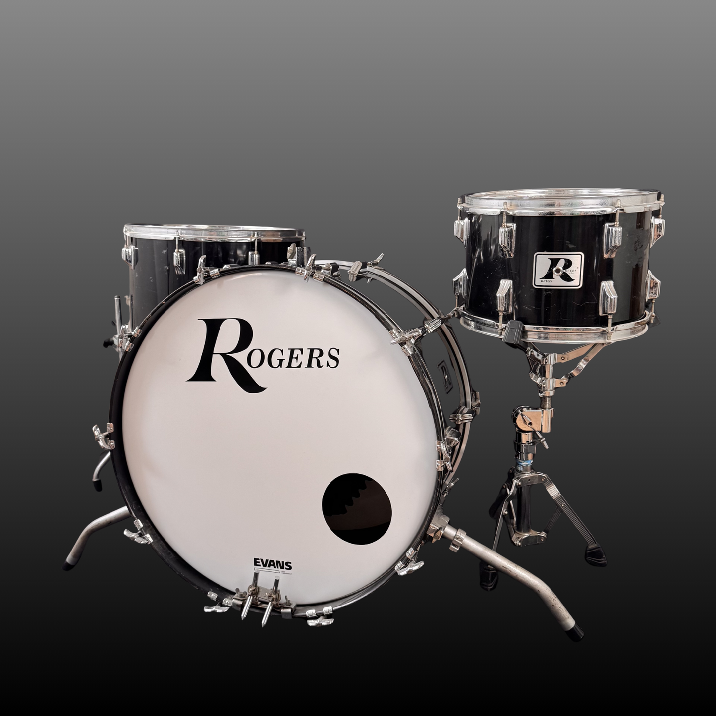 Rogers Big R Drum Kit Piano Black