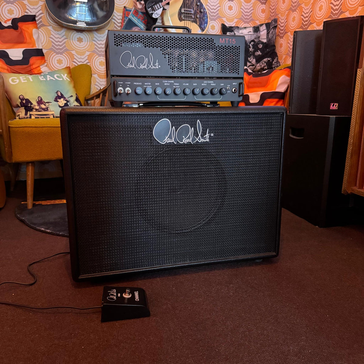PRS MT 15 V1 Head + Mark Tremonti 1x12 Cabinet inkl. Footswitch