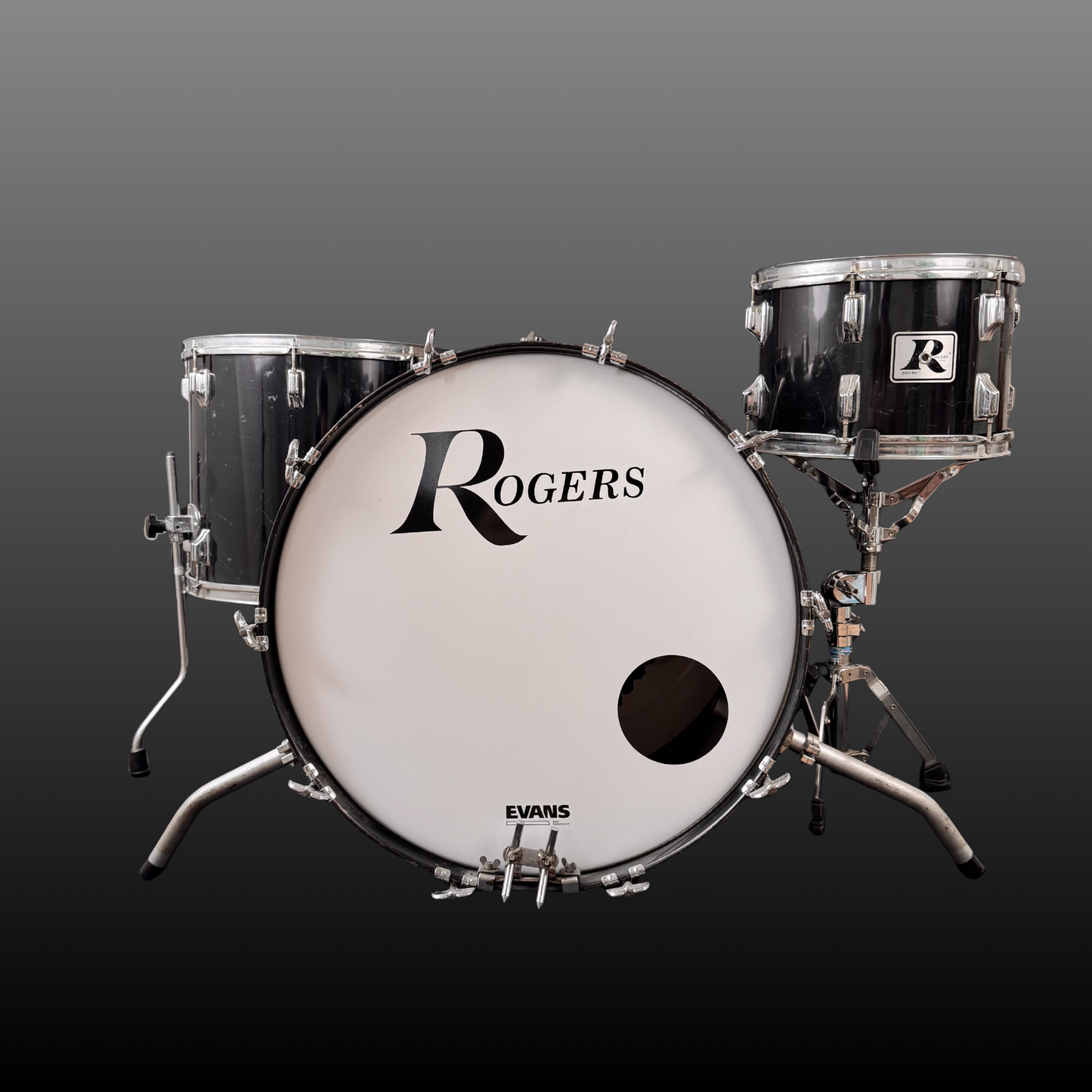 Rogers Big R Drum Kit Piano Black