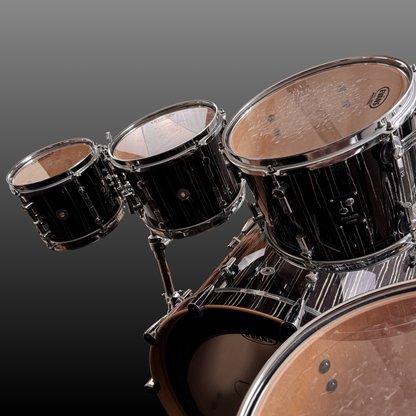 Sonor ProLite Ebony White Stripes Drumset
