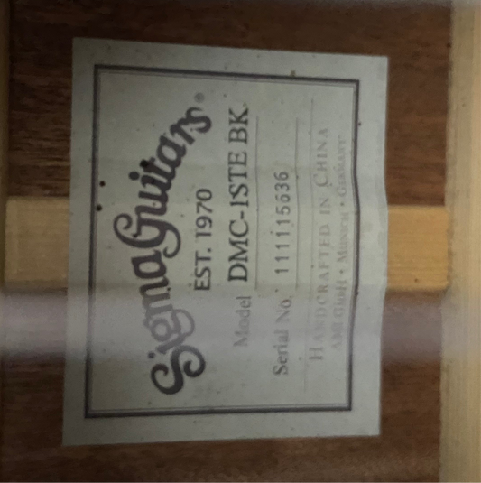 Sigma DMC-1STE BK Westerngitarre