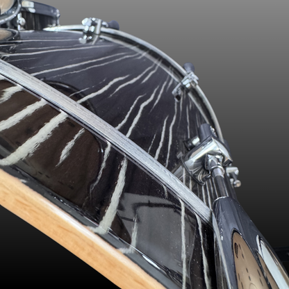 Sonor ProLite Ebony White Stripes Drumset