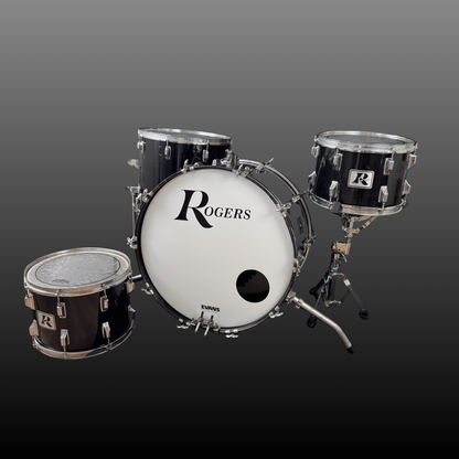 Rogers Big R Drum Kit Piano Black