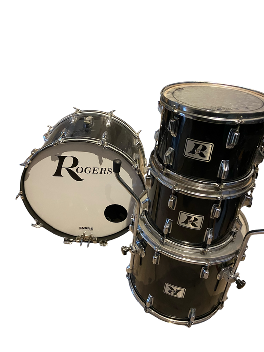 Rogers BiG R Drum Kit Piano Black