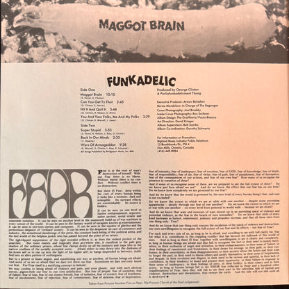 Funkadelic "Maggot Brain" Vinyl (Erstpressung)