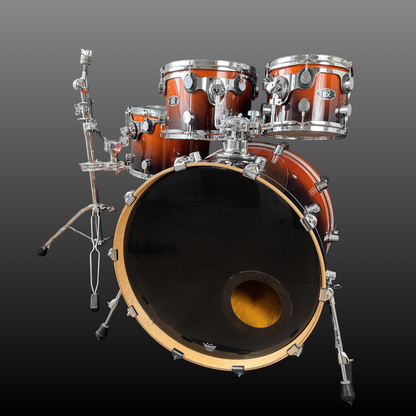 DW PDP BX Series Shell Set Chili Fade