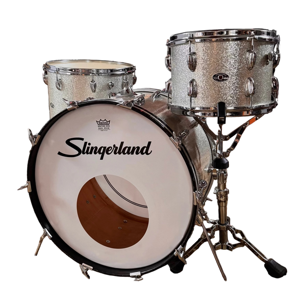 Slingerland Drumset Sparkling Silver Pearl 60`s