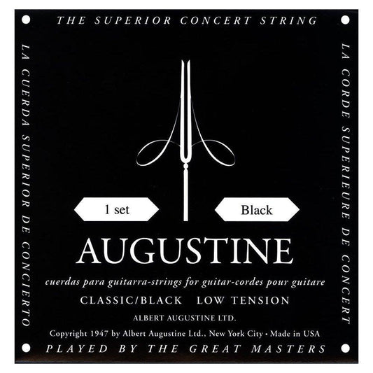 Augustine Concert Black Saitensatz für Konzertgitarre Augustine Guitar String Set Roadhouse Vintage Vibes
