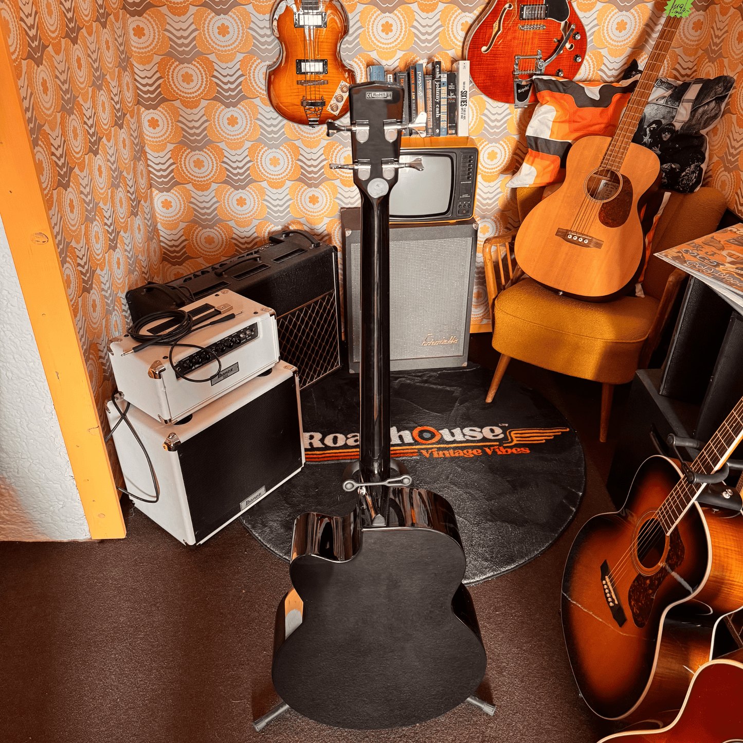 Cort SJB5F Super Jumbo Akustik Bass Cort Acoustic Bass Roadhouse Vintage Vibes