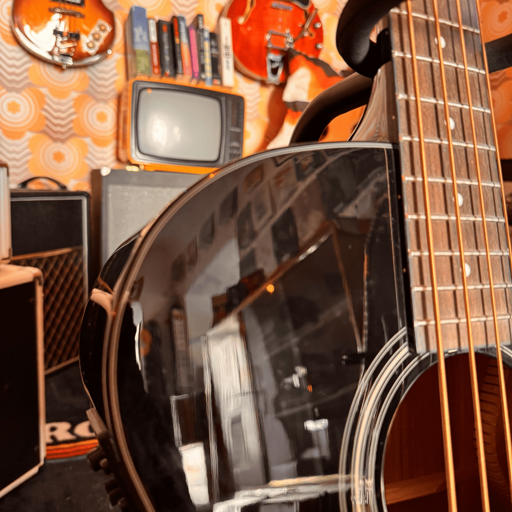 Cort SJB5F Super Jumbo Akustik Bass Cort Acoustic Bass Roadhouse Vintage Vibes