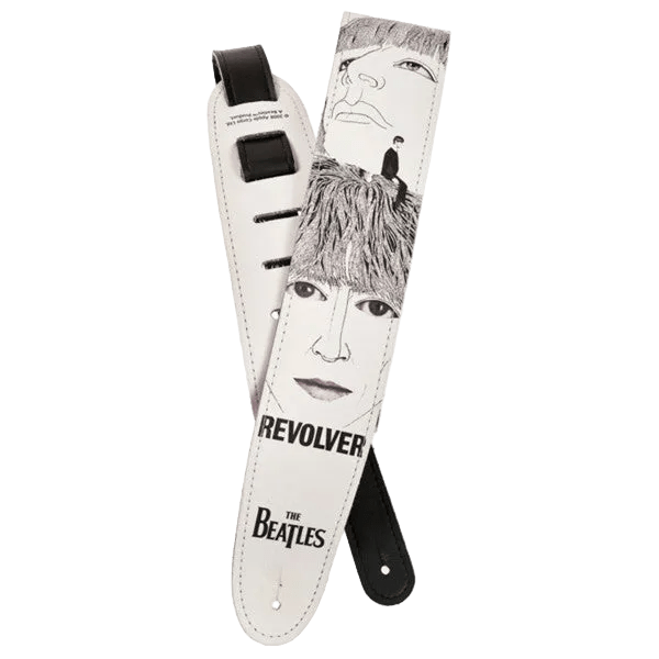 Gitarrengurt Beatles "Revolver" weiß D'addario Guitar strap Roadhouse Vintage Vibes