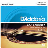 D'addario EJ16 Acoustic Guitar Strings 012-056 Phosphor Bronze – image 1 of 1