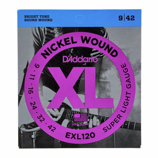 D'addario EXL120 E - Guitar Strings 009 - 042 D'addario Guitar String Set Roadhouse Vintage Vibes