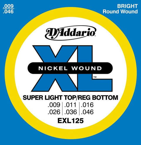 D'addario EXL125 Electric Guitar Strings 009-046 – image 1 of 1
