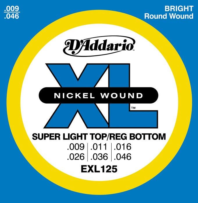 D'addario EXL125 E - Guitar Strings 009 - 046 D'addario Guitar String Set Roadhouse Vintage Vibes