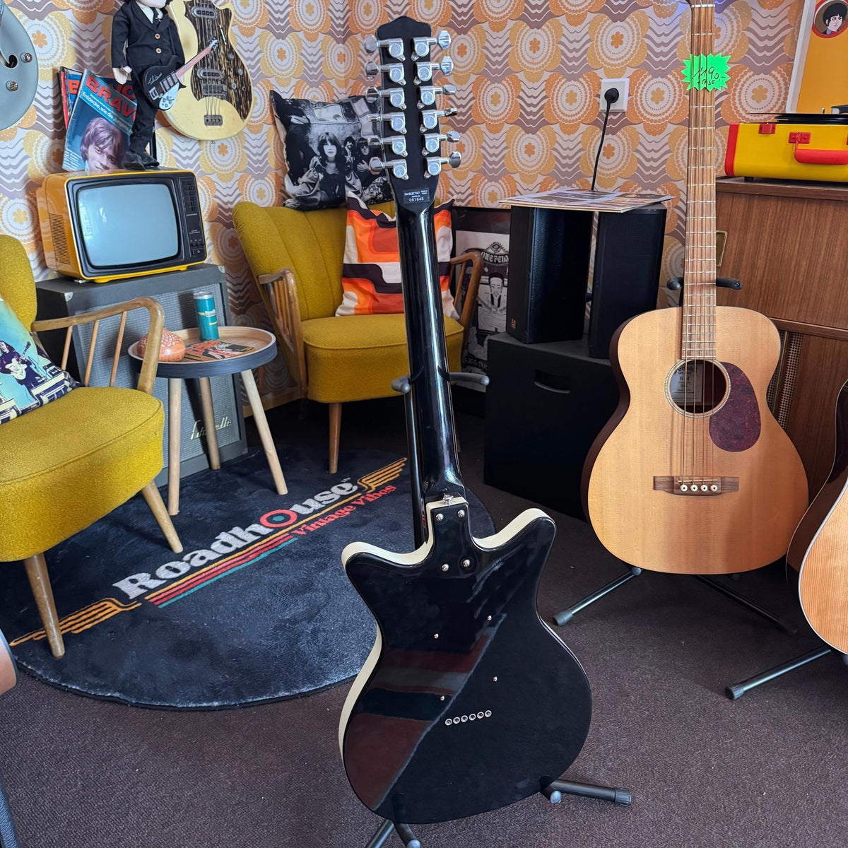 Danelectro 59 Dano 12 BK 12 String Danelectro E-Gitarre Roadhouse Vintage Vibes