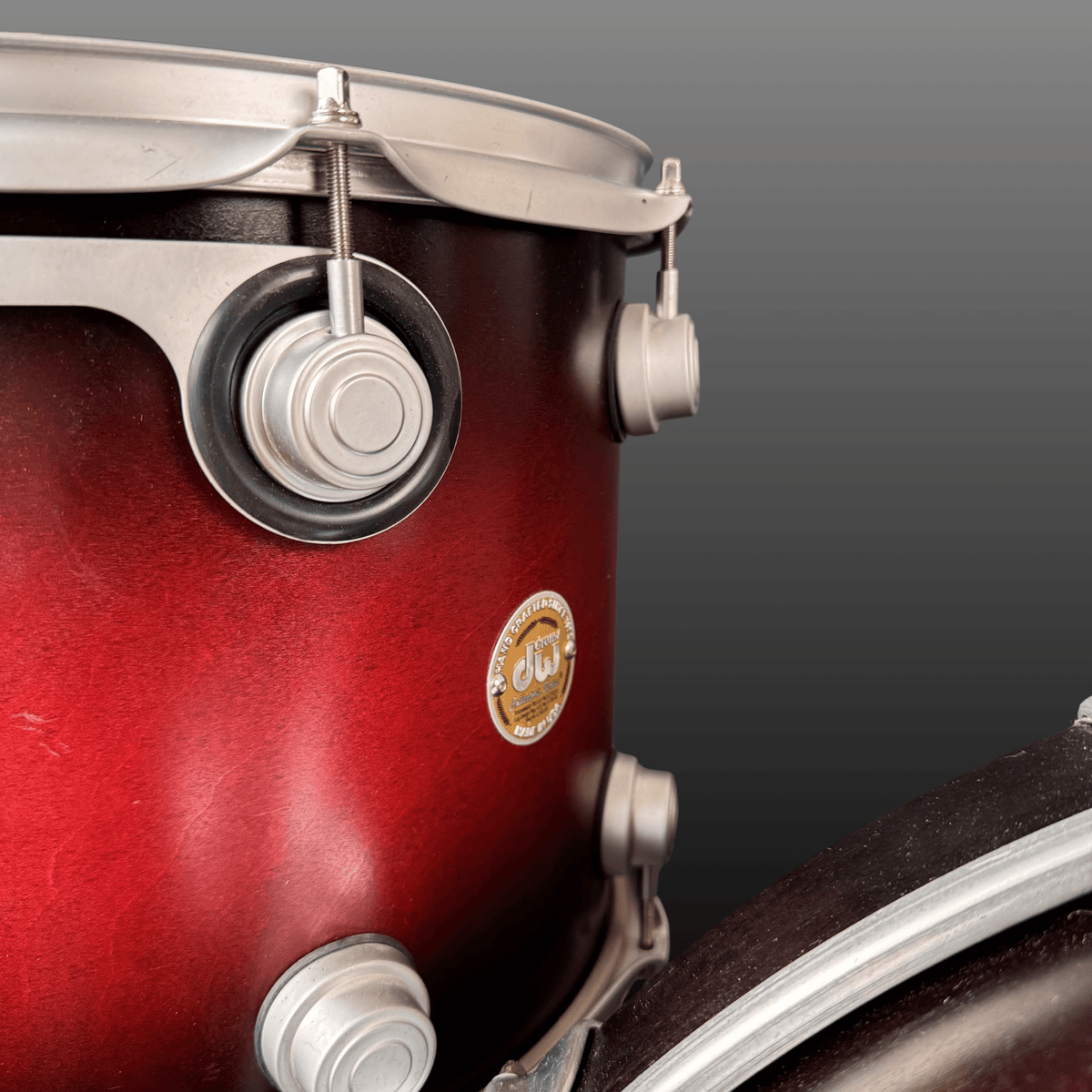 DW Collectors Drumset USA Cherry to Ebony SSC Shell Set, used – image 4 of 14