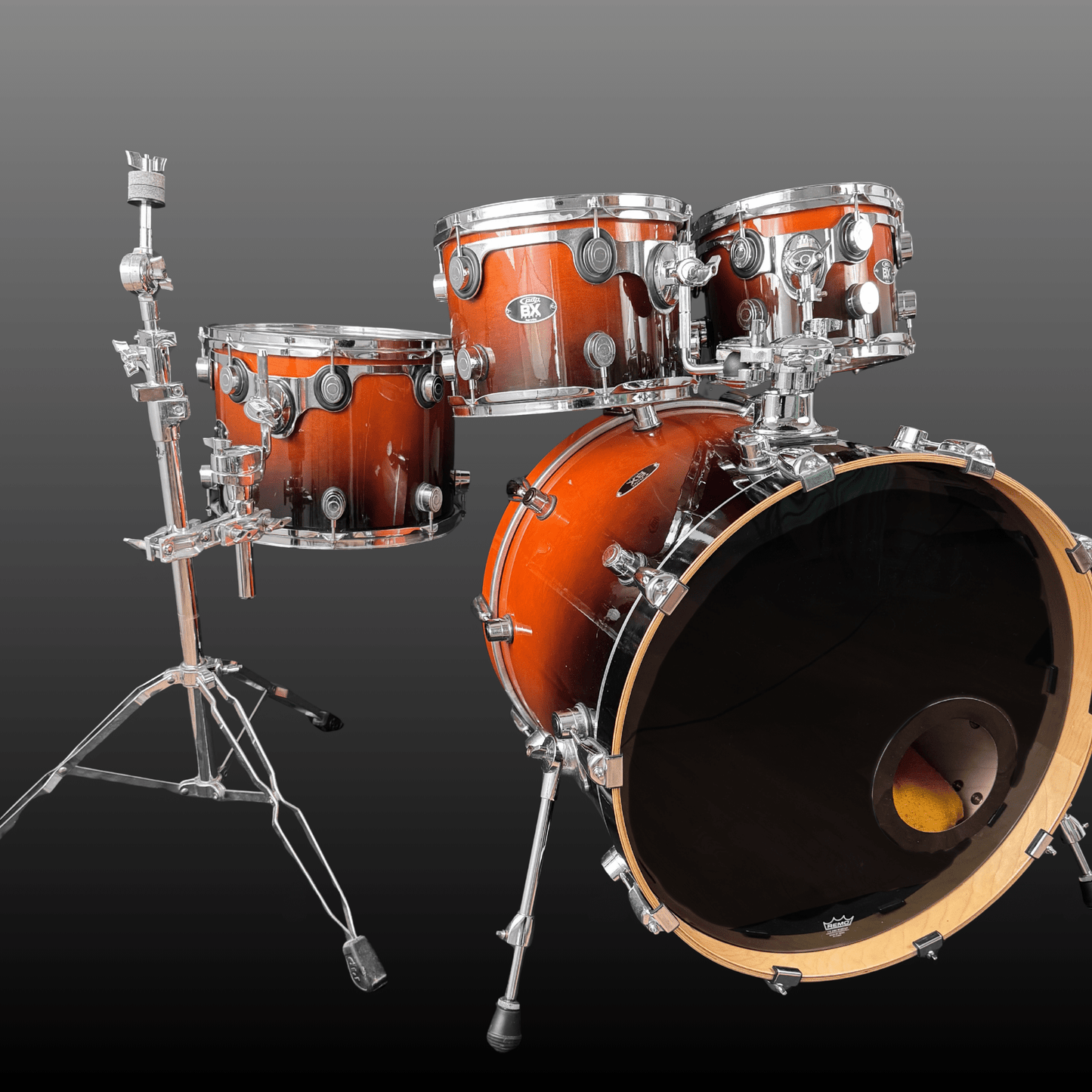 DW PDP BX Series Shell Set Chili Fade Drumworkshop Drumset Roadhouse Vintage Vibes