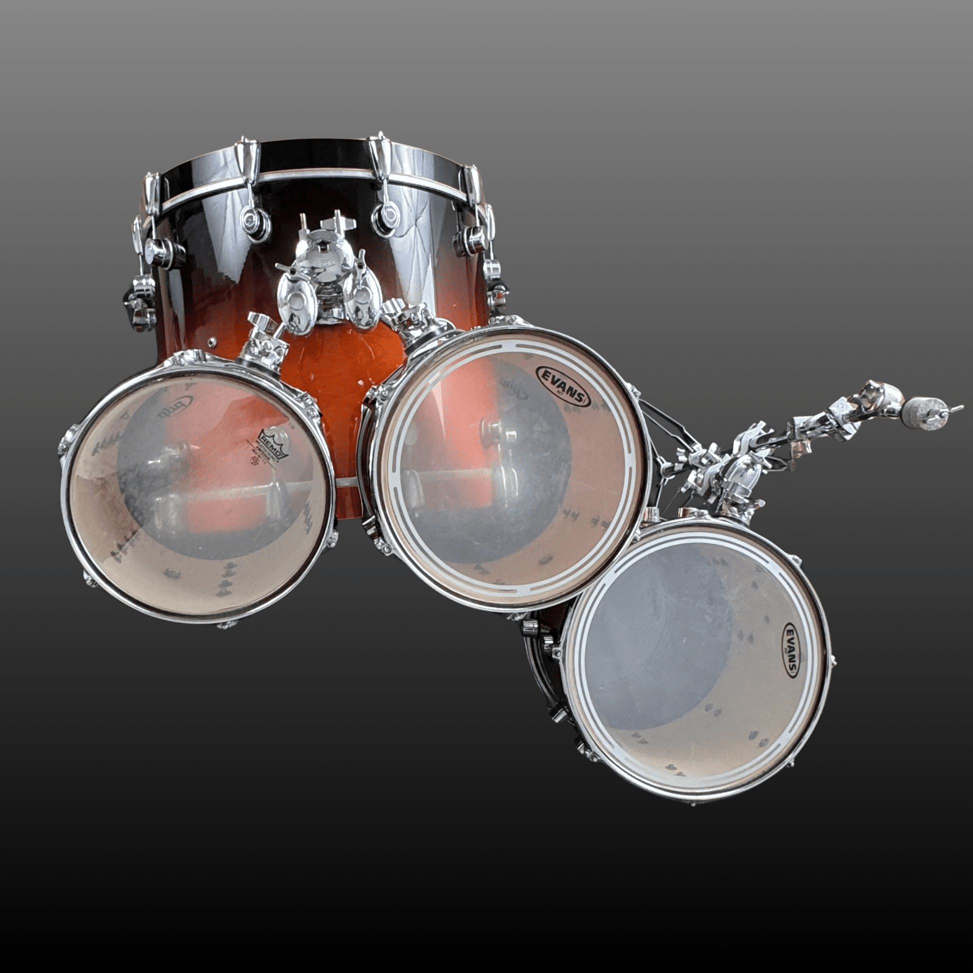 DW PDP BX Series Shell Set Chili Fade Drumworkshop Drumset Roadhouse Vintage Vibes