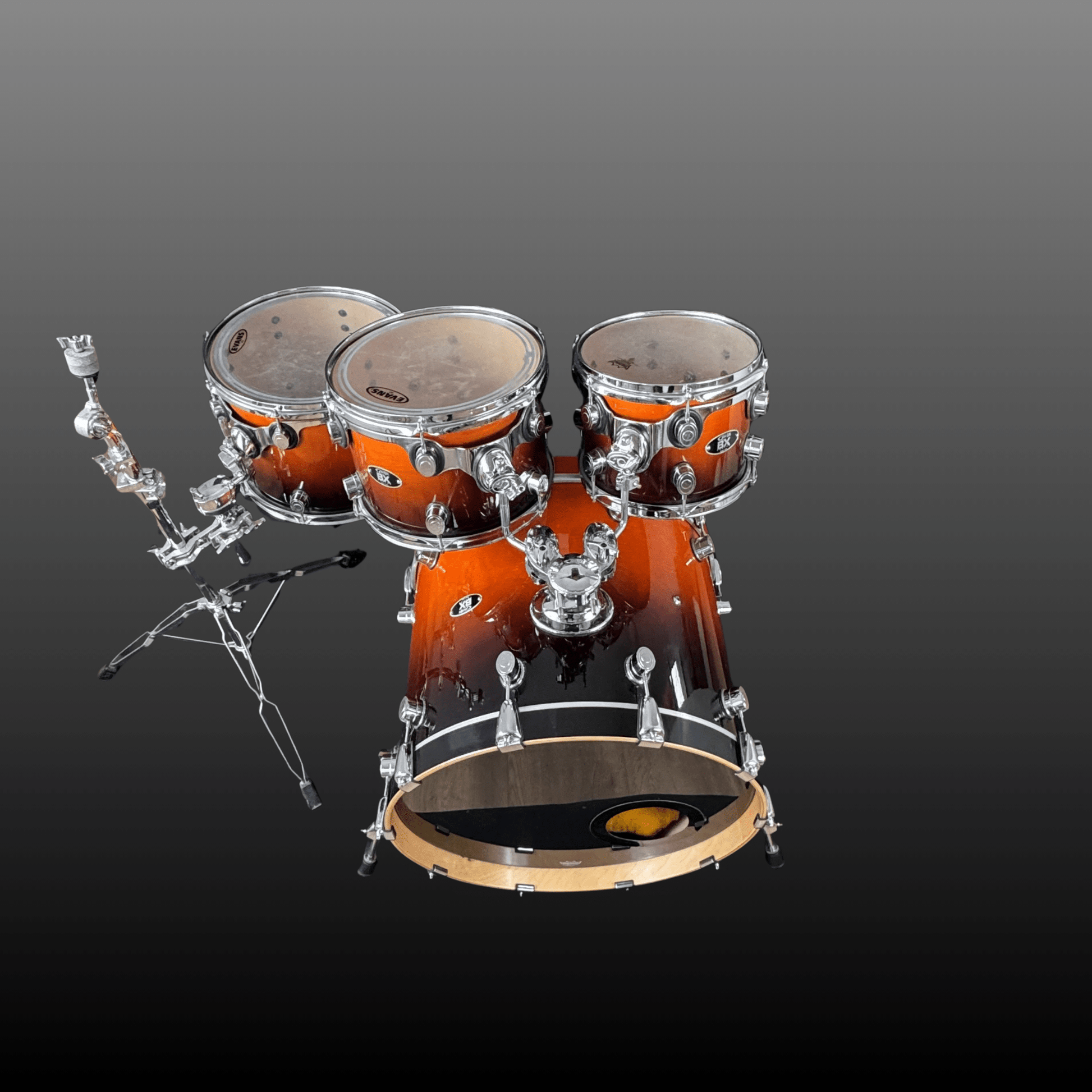 DW PDP BX Series Shell Set Chili Fade Drumworkshop Drumset Roadhouse Vintage Vibes
