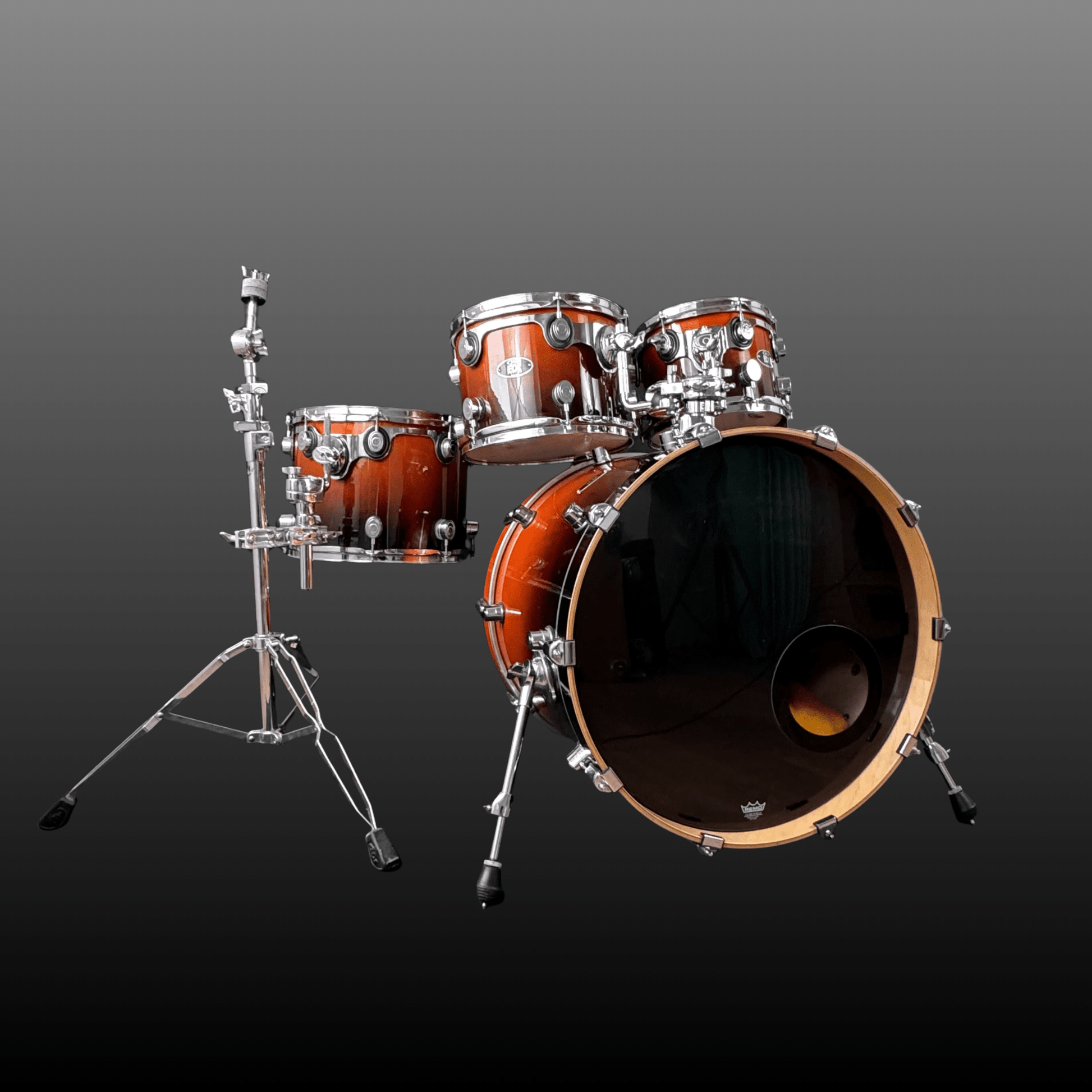 DW PDP BX Series Shell Set Chili Fade Drumworkshop Drumset Roadhouse Vintage Vibes