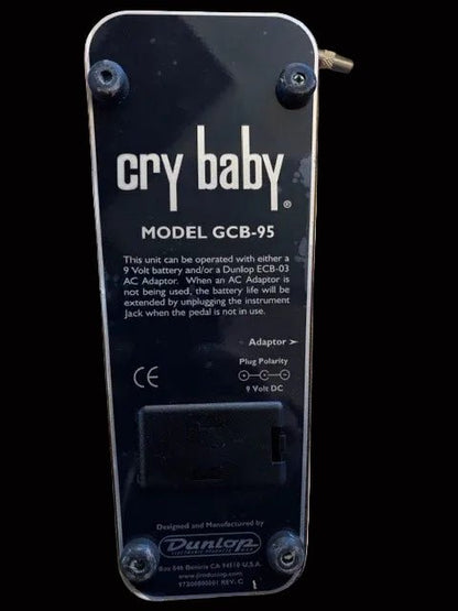 Dunlop Cry Baby Wah Wah Pedal GCB - 95 Dunlop Effect Roadhouse Vintage Vibes