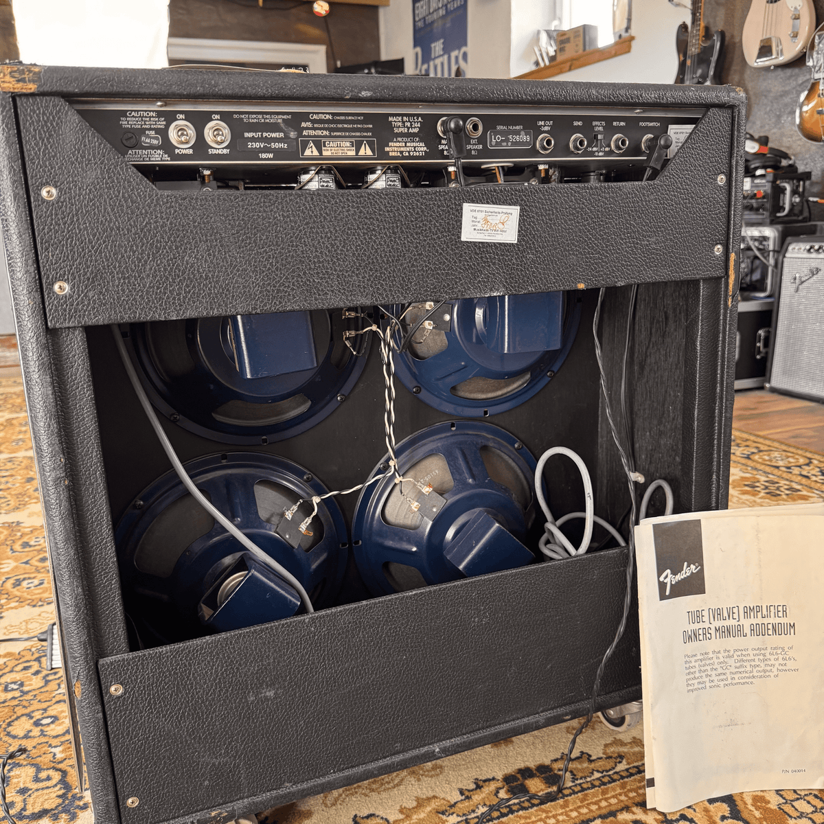 Fender Super Amp 4x10 Vollröhrenverstärker Fender Guitar Amplifier Roadhouse Vintage Vibes