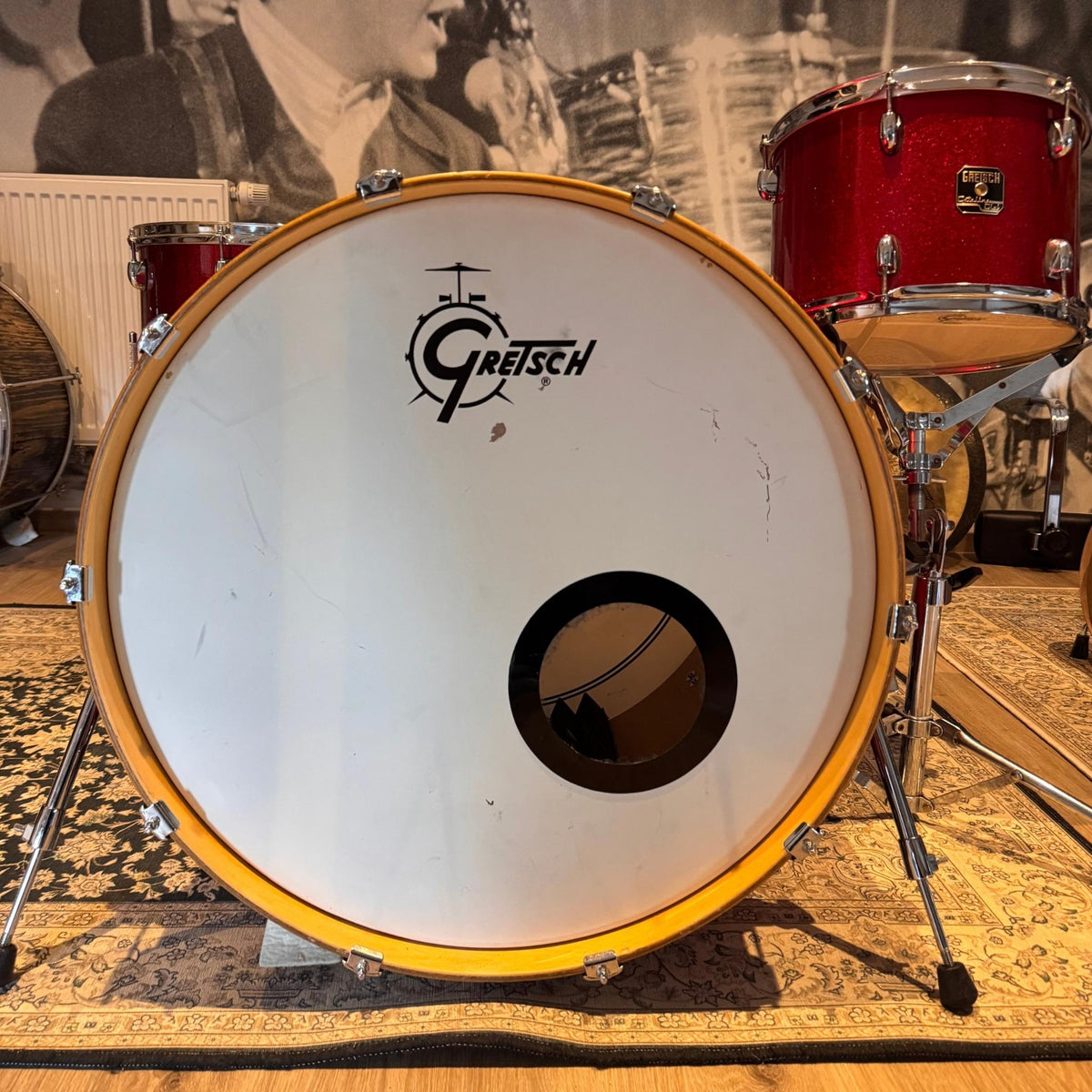 Gretsch Catalina Red Sparkle Gretsch Drumset Roadhouse Vintage Vibes
