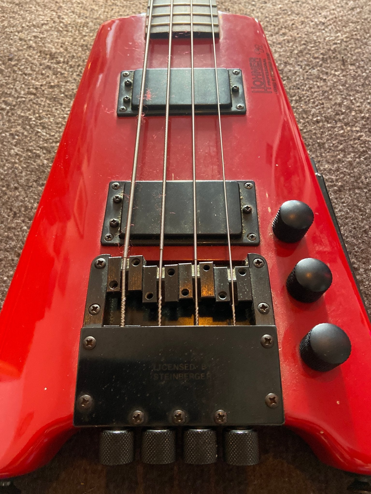 Hohner B2 Headless Bass 80er Jahre - Roadhouse Vintage Vibes