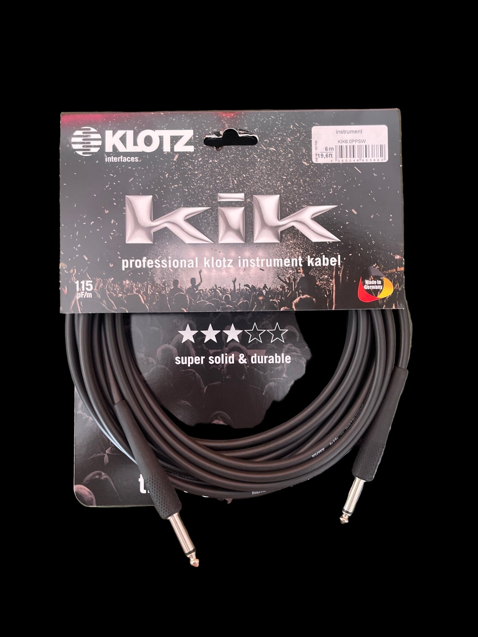 Klotz kik Instrument Kable Klotz Instrumentenkabel Roadhouse Vintage Vibes