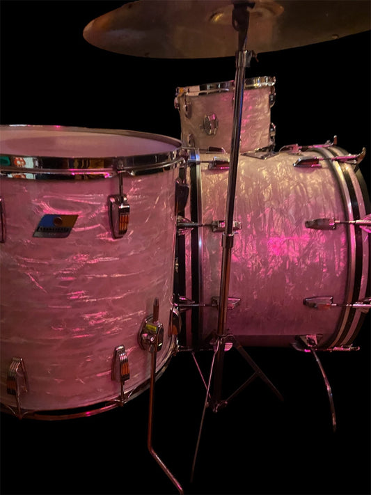 Ludwig Hollywood Drumset White Marine Pearl Baujahr 1971 - 1972 Ludwig Drumset Roadhouse Vintage Vibes