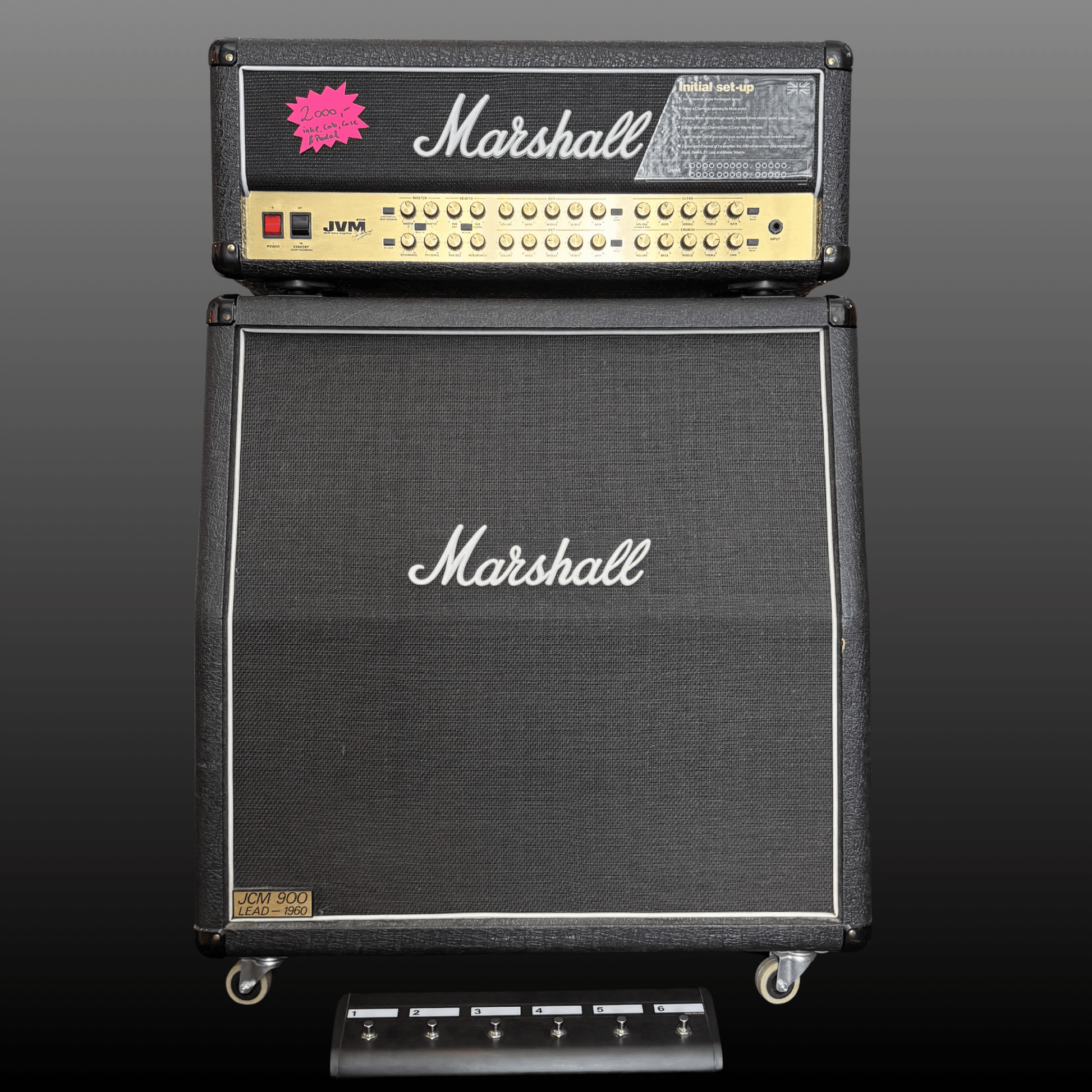 Marshall JVM - 410H + JCM 900 Halfstack Marshall Guitar Amplifier Roadhouse Vintage Vibes