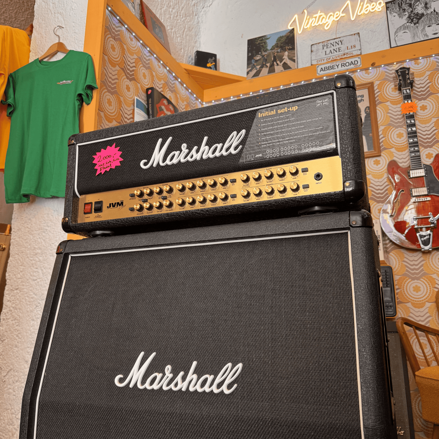 Marshall JVM - 410H + JCM 900 Halfstack Marshall Guitar Amplifier Roadhouse Vintage Vibes
