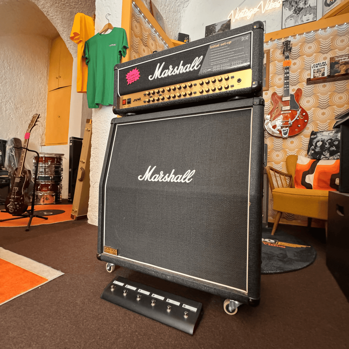 Marshall JVM - 410H + JCM 900 Halfstack Marshall Guitar Amplifier Roadhouse Vintage Vibes