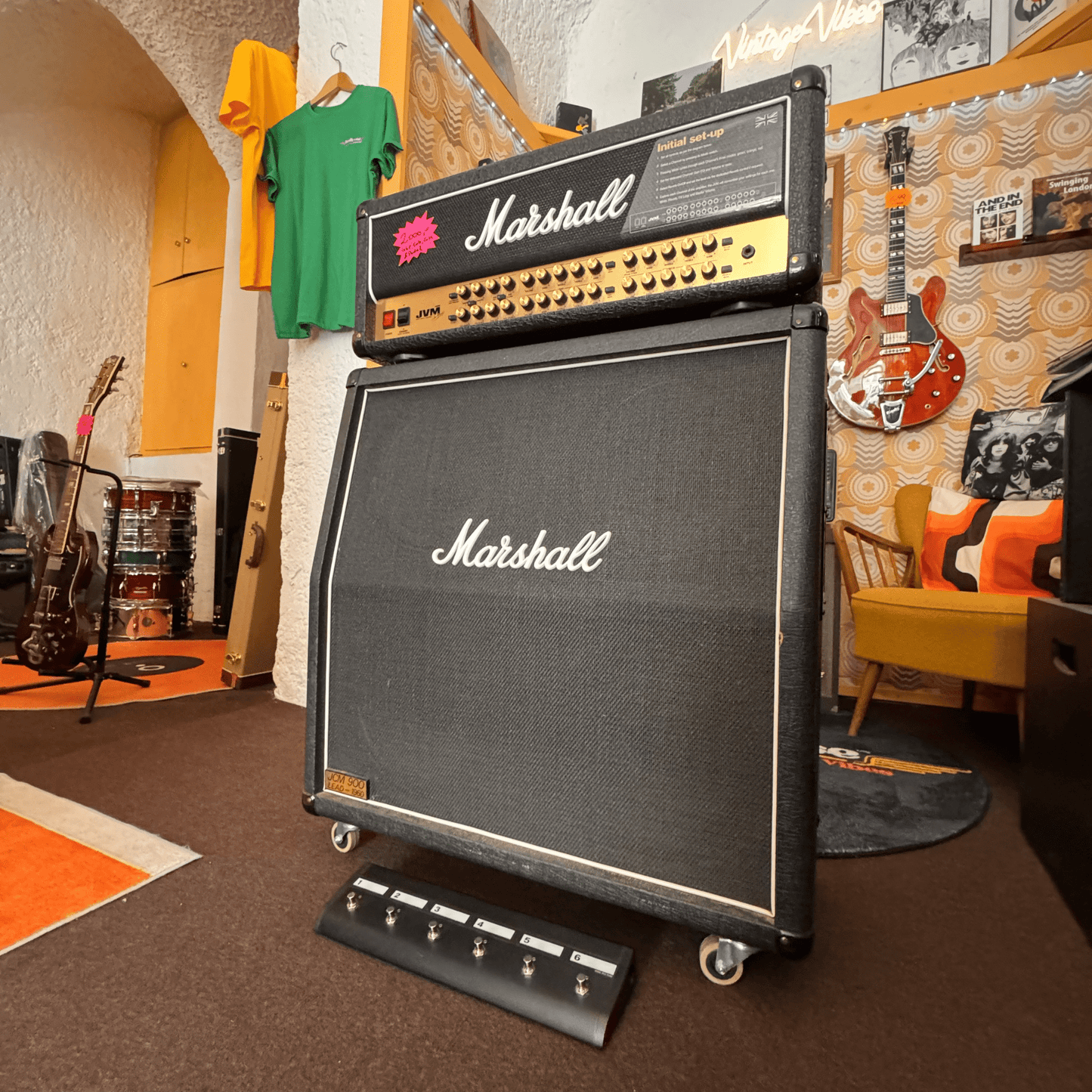 Marshall JVM - 410H + JCM 900 Halfstack Marshall Guitar Amplifier Roadhouse Vintage Vibes