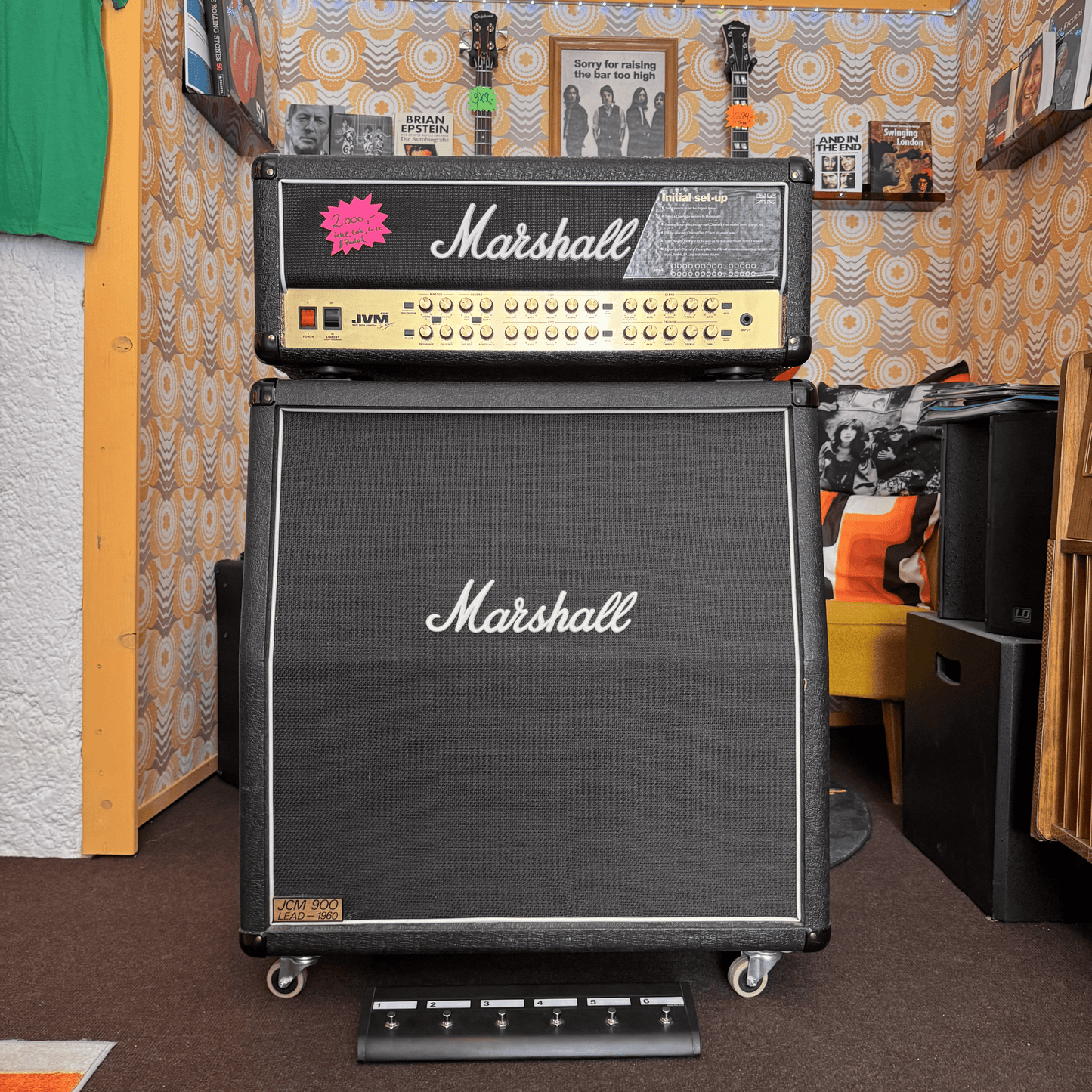 Marshall JVM - 410H + JCM 900 Halfstack Marshall Guitar Amplifier Roadhouse Vintage Vibes
