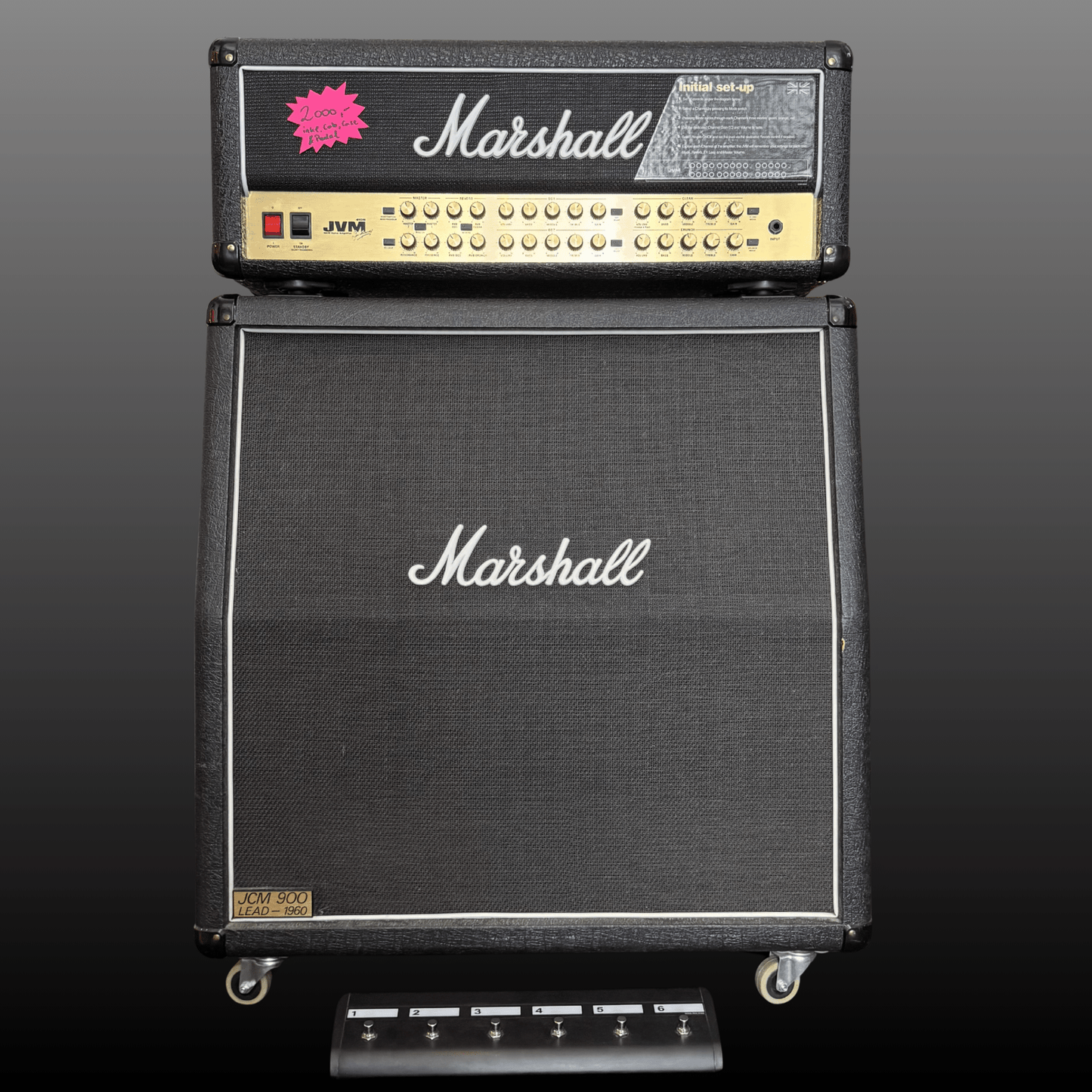 Marshall JVM - 410H + JCM 900 Halfstack Marshall Guitar Amplifier Roadhouse Vintage Vibes