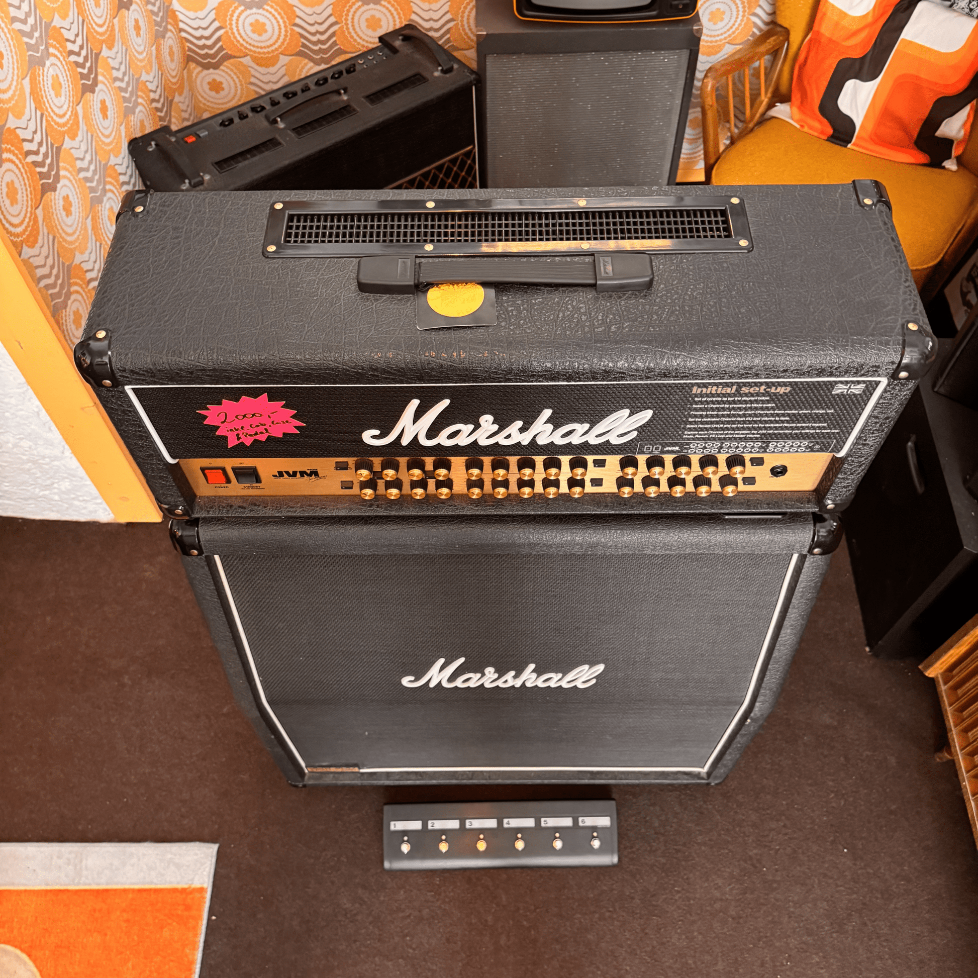 Marshall JVM - 410H + JCM 900 Halfstack Marshall Guitar Amplifier Roadhouse Vintage Vibes