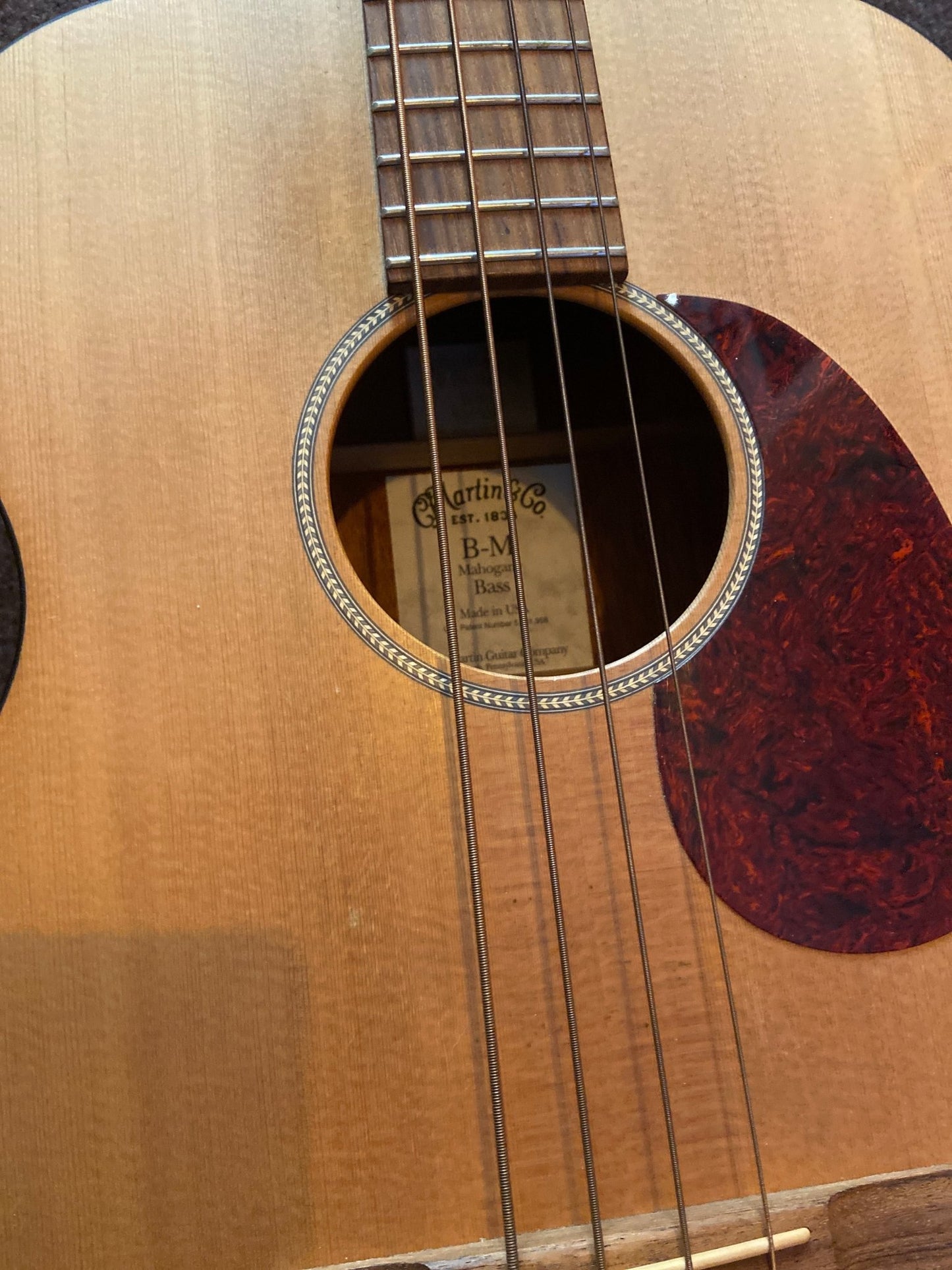 Martin B-M Acoustic Bass Natural Martin Acoustic Bass Roadhouse Vintage Vibes