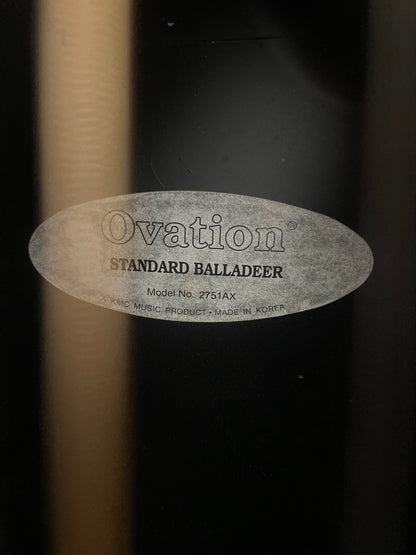 Ovation Pro Series Standard Balladeer 2751AX Deep Contour 12 - string Ovation Akustik Gitarre Roadhouse Vintage Vibes