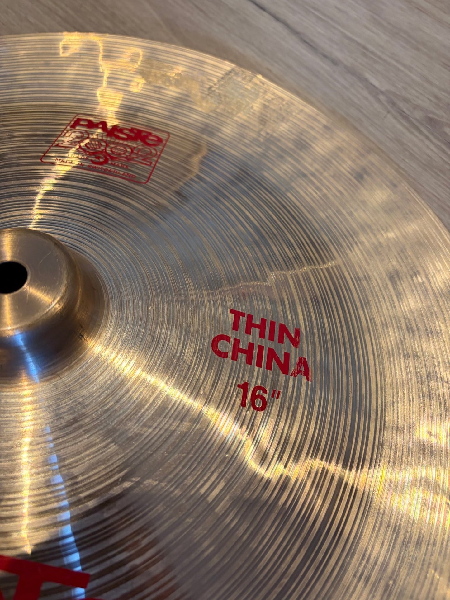 Paiste 16" 2002 Thin China Paiste China Becken Roadhouse Vintage Vibes