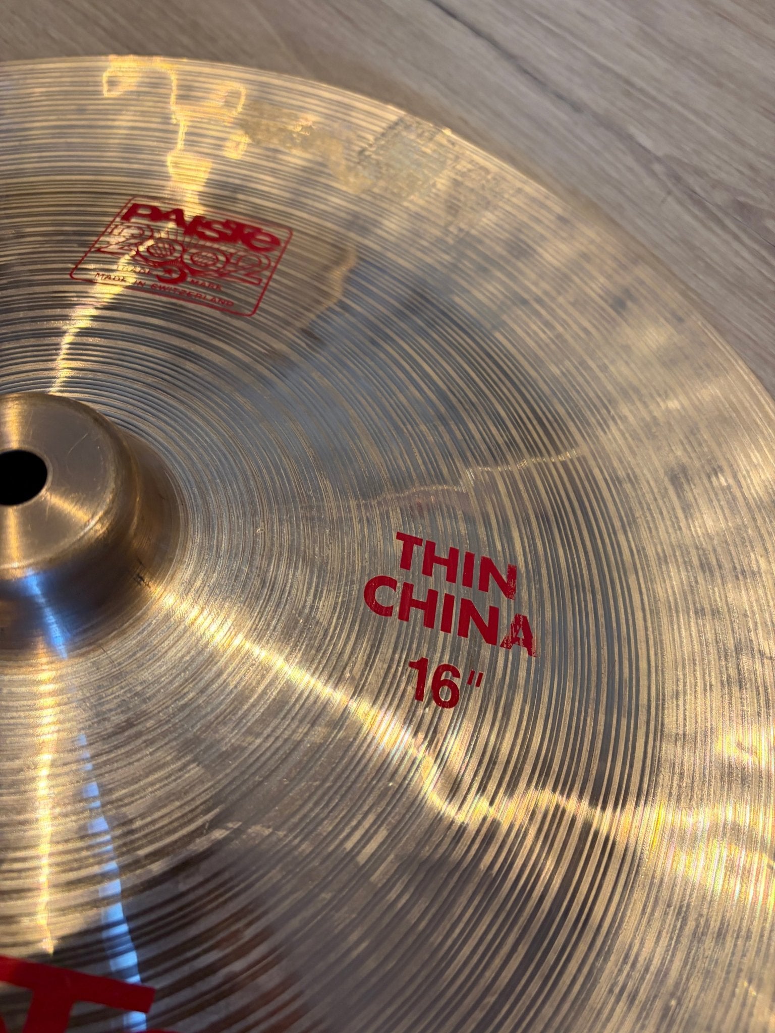 Paiste 16" 2002 Thin China Paiste China Becken Roadhouse Vintage Vibes