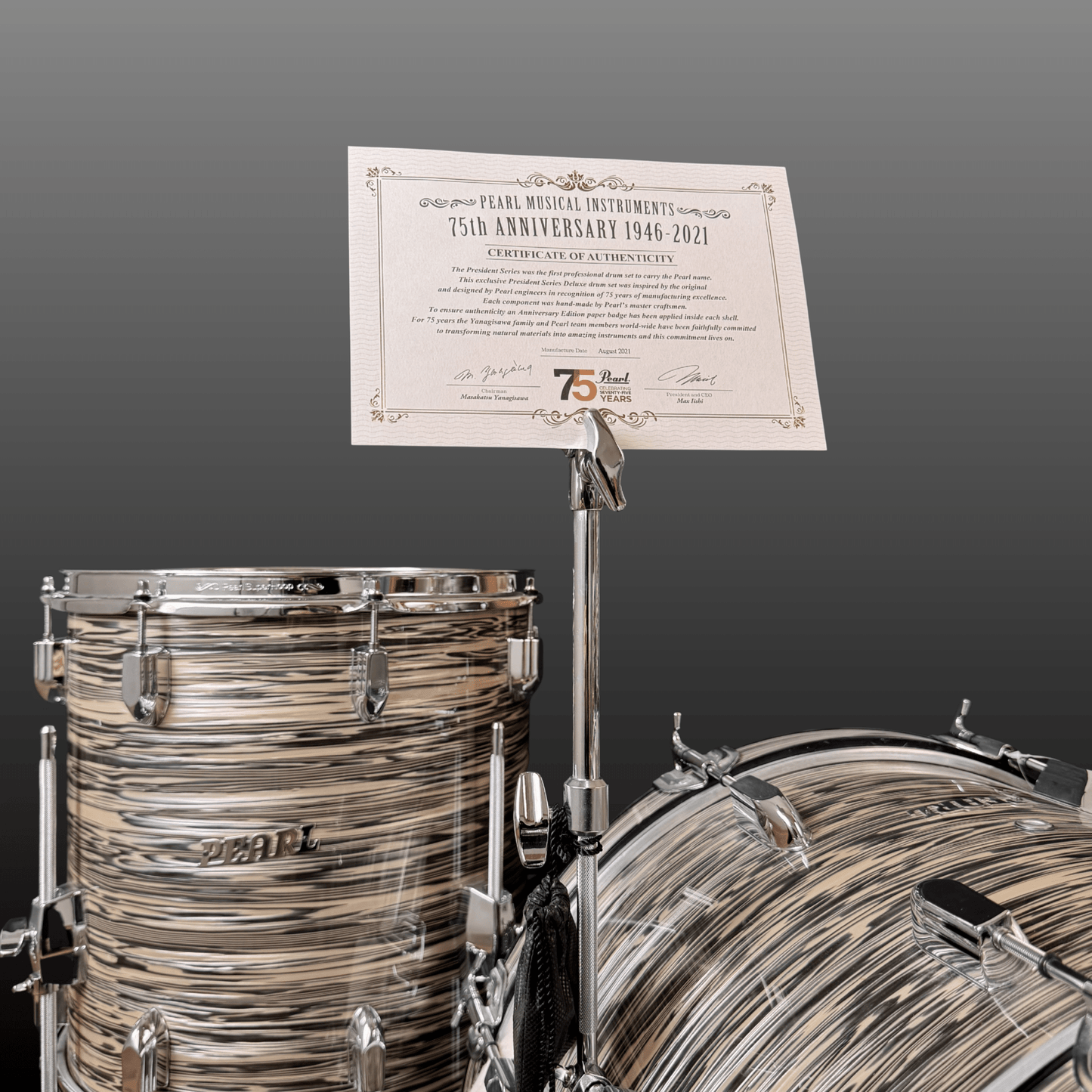Pearl President Drumset 20" De.Ripple Pearl Drumset Roadhouse Vintage Vibes